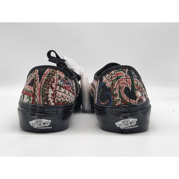 Vans Skate Authentic‎ Paisley Tapestry Mens Black Shoes Size 5 - Picture 4 of 8